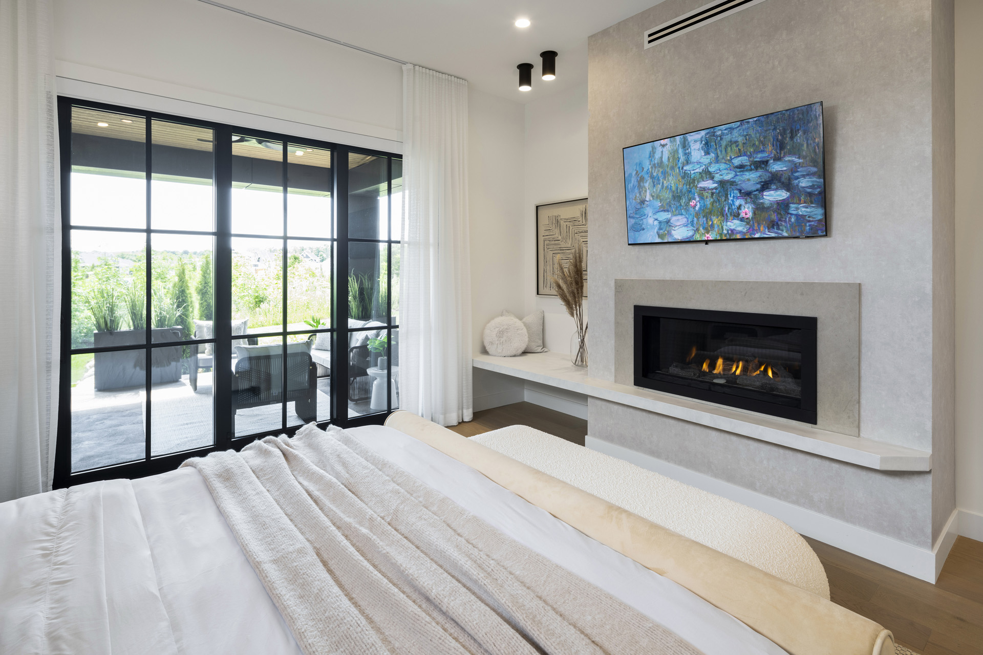 Cobble Beach Showhome primary bedroom