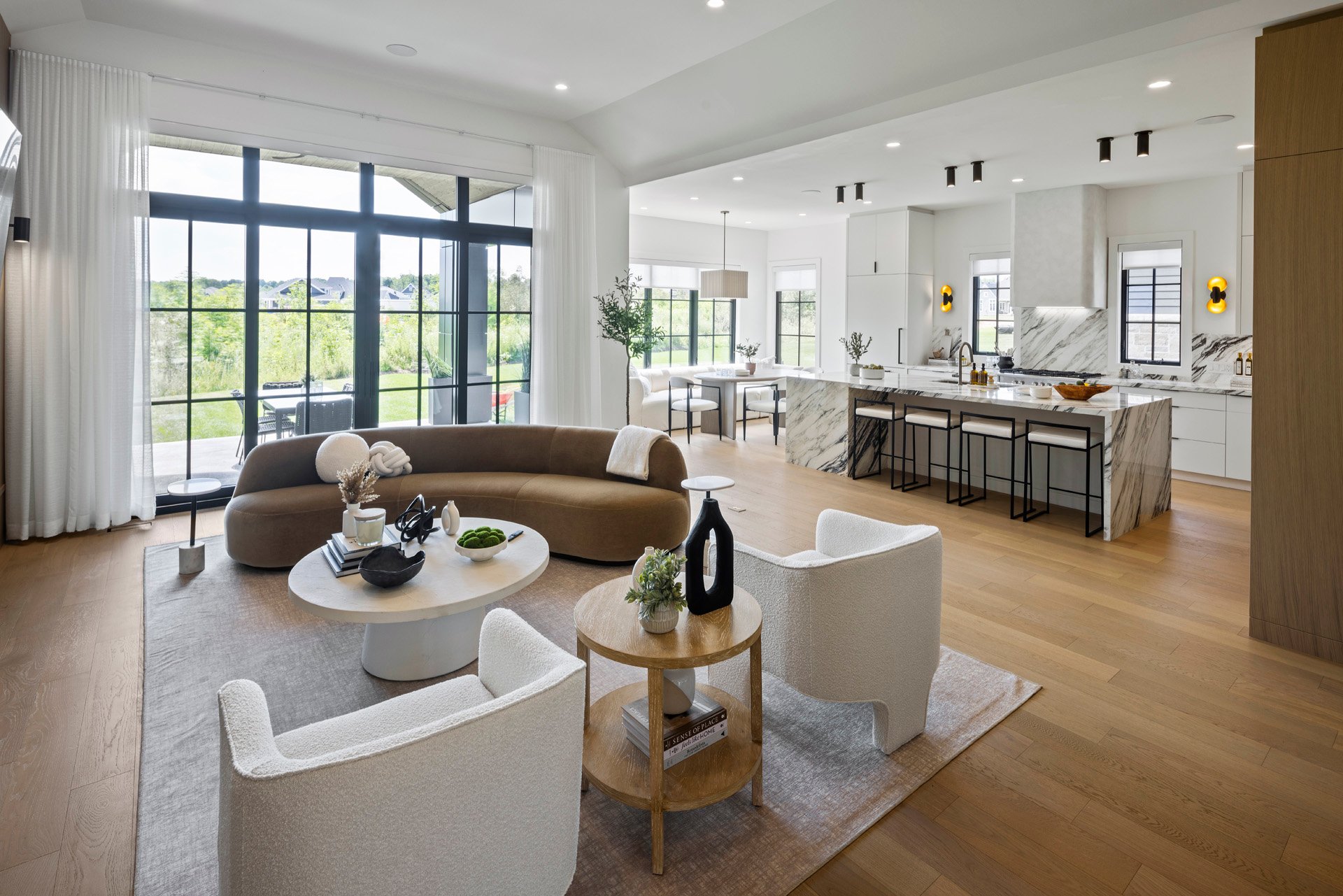 Cobble Beach Showhome great room/kitchen